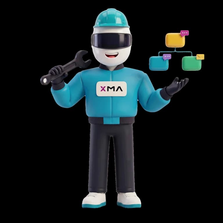 CRM builder at XMA, illustrated