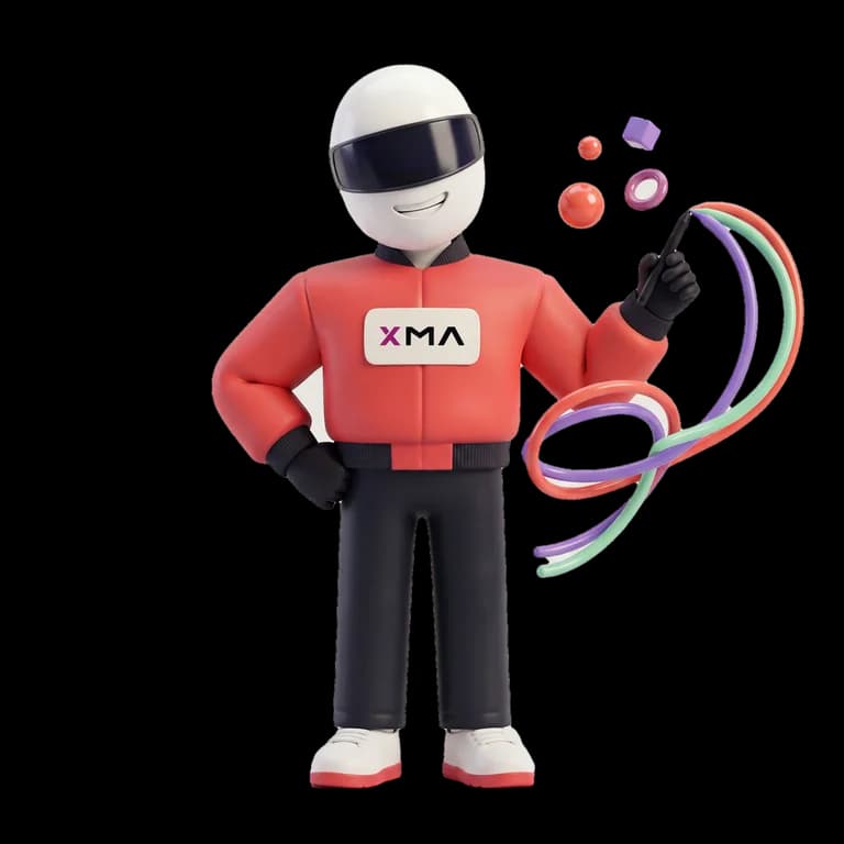 Motion designer at XMA, illustrated