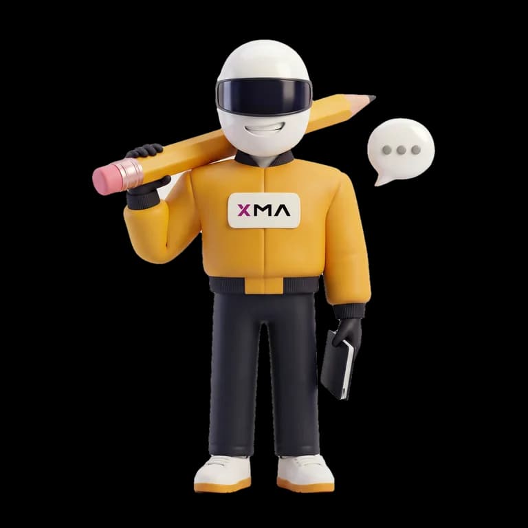 Scriptwriter at XMA, illustrated